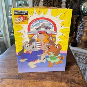 Vintage Pound Puppies Puzzle 200 Piece 1987 Dancing Jukebox